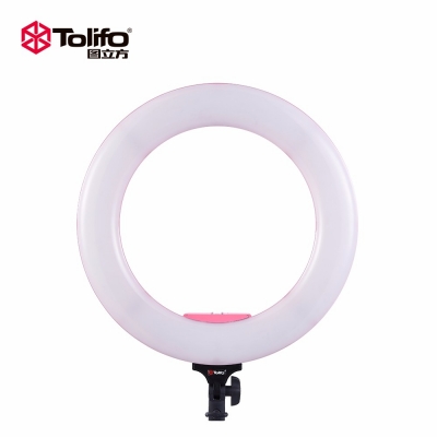 Tolifo圖立方R48BAC環(huán)形LED補光燈直播燈48W