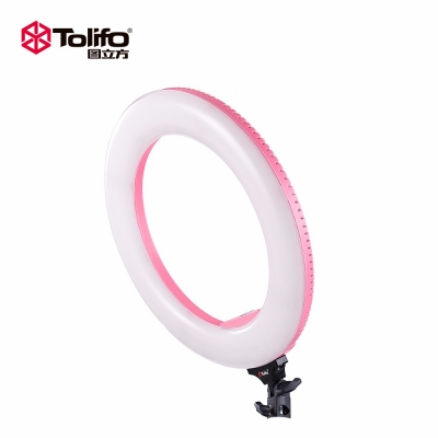 Tolifo圖立方R48BAC環(huán)形LED補光燈直播燈48W