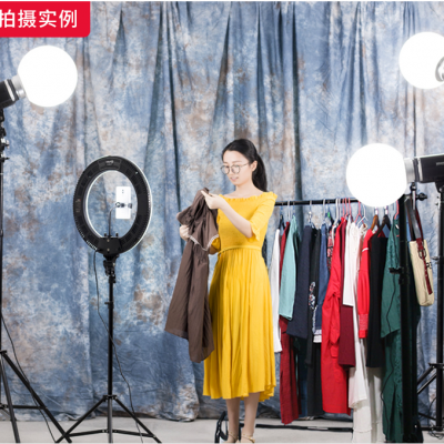 圖立方led攝影燈專(zhuān)業(yè)自拍照美顏燈淘寶服裝珠寶直播間補(bǔ)光燈套裝