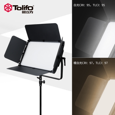TOLIFO圖立方LED影視燈GK-S150B PRO常亮柔光LED短視頻拍攝補光燈